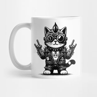 Gothic Punk Cat Mug